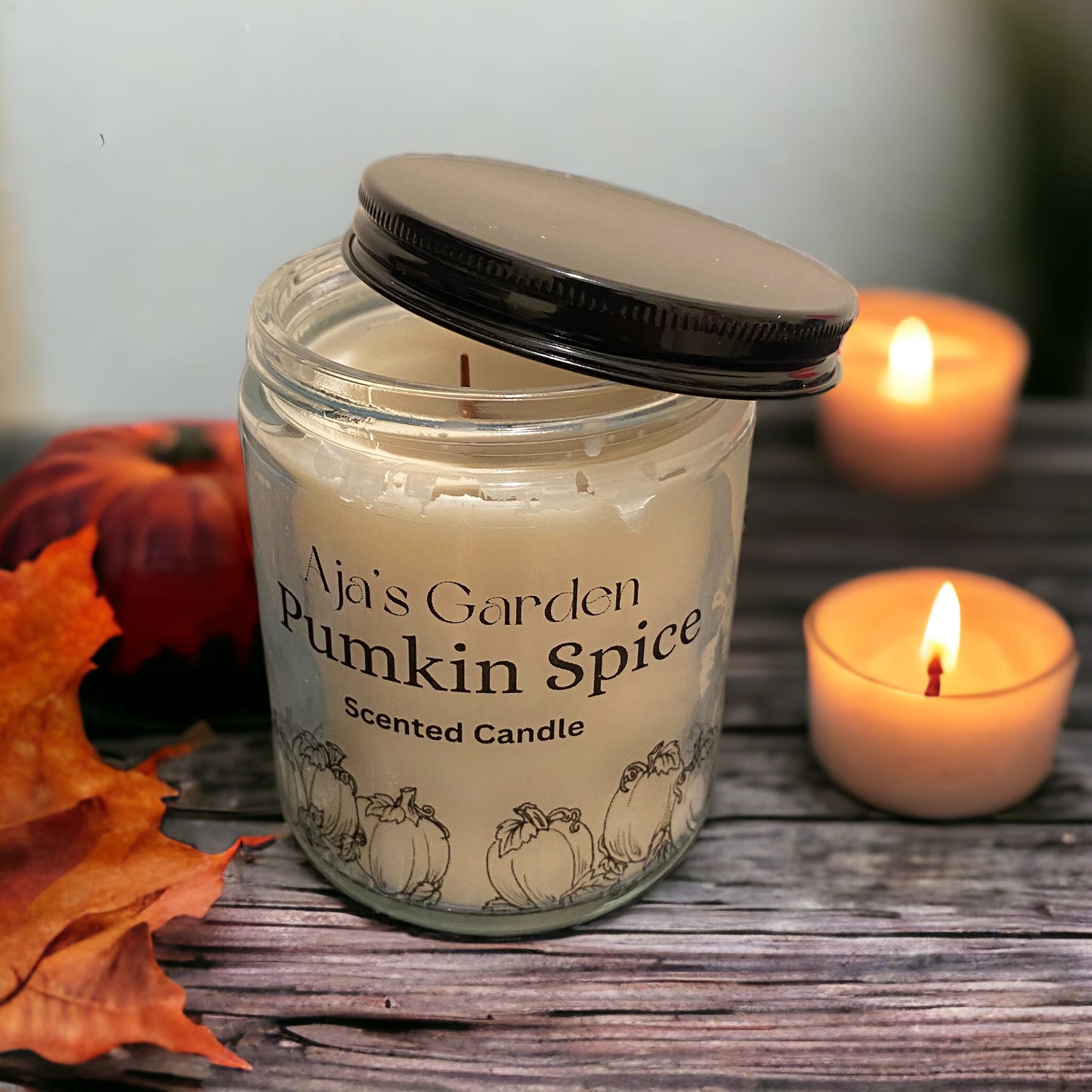 Pumpkin spice scented candle